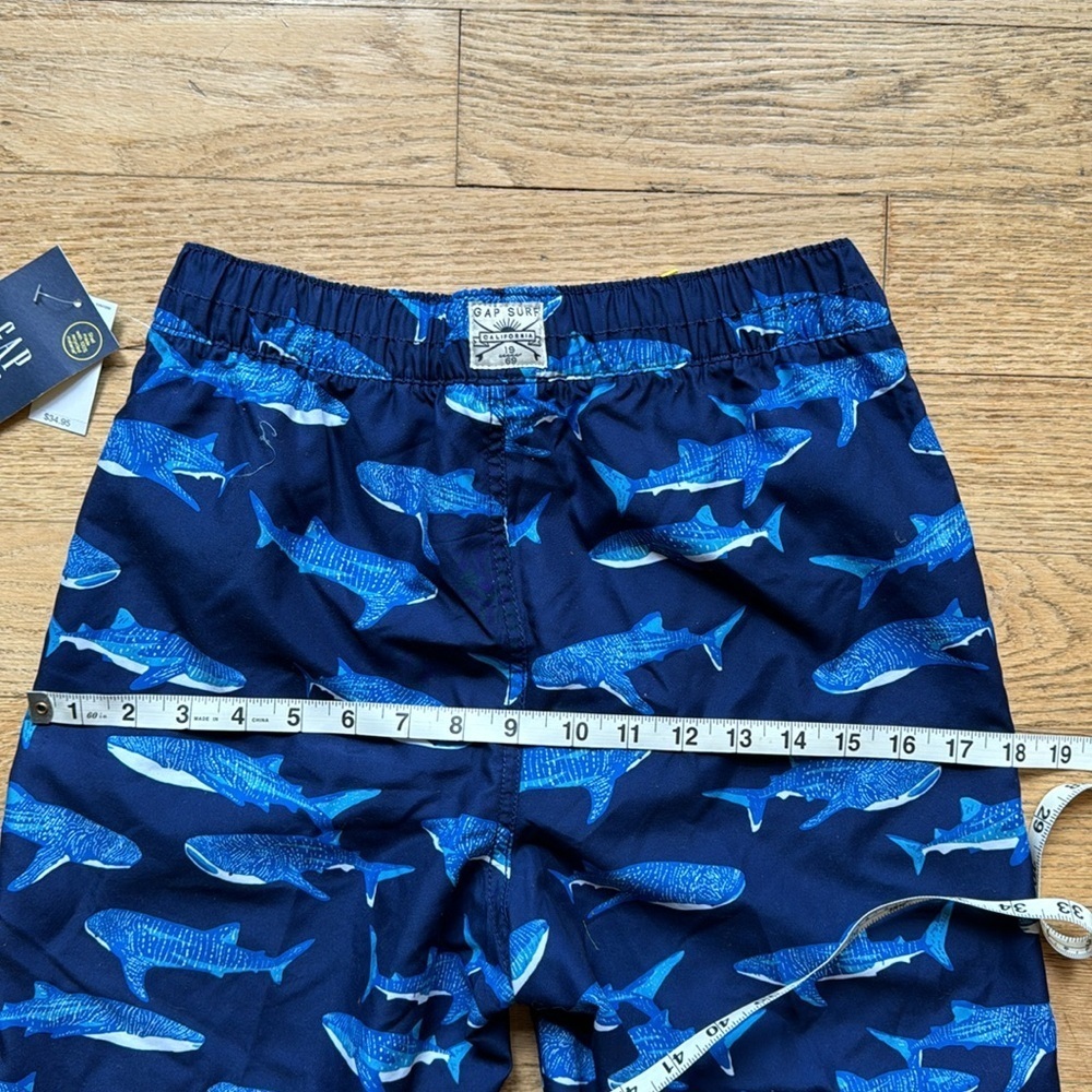 Old Navy Swim Trunks navy sharks size XXL NWT - Picture 7 of 8